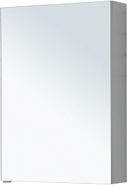 Aquanet Зеркальный шкаф Алвита New 60 серый матовый – фотография-2